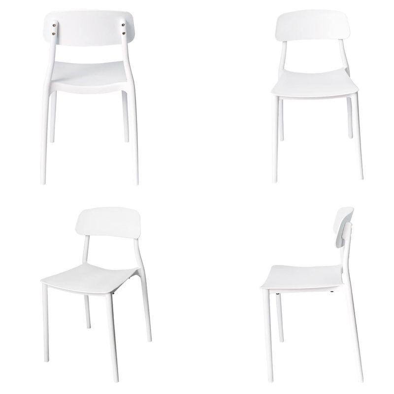ARKIMUEBLES - Silla de polipropileno modelo Alisson blanco - set x 4 sillas