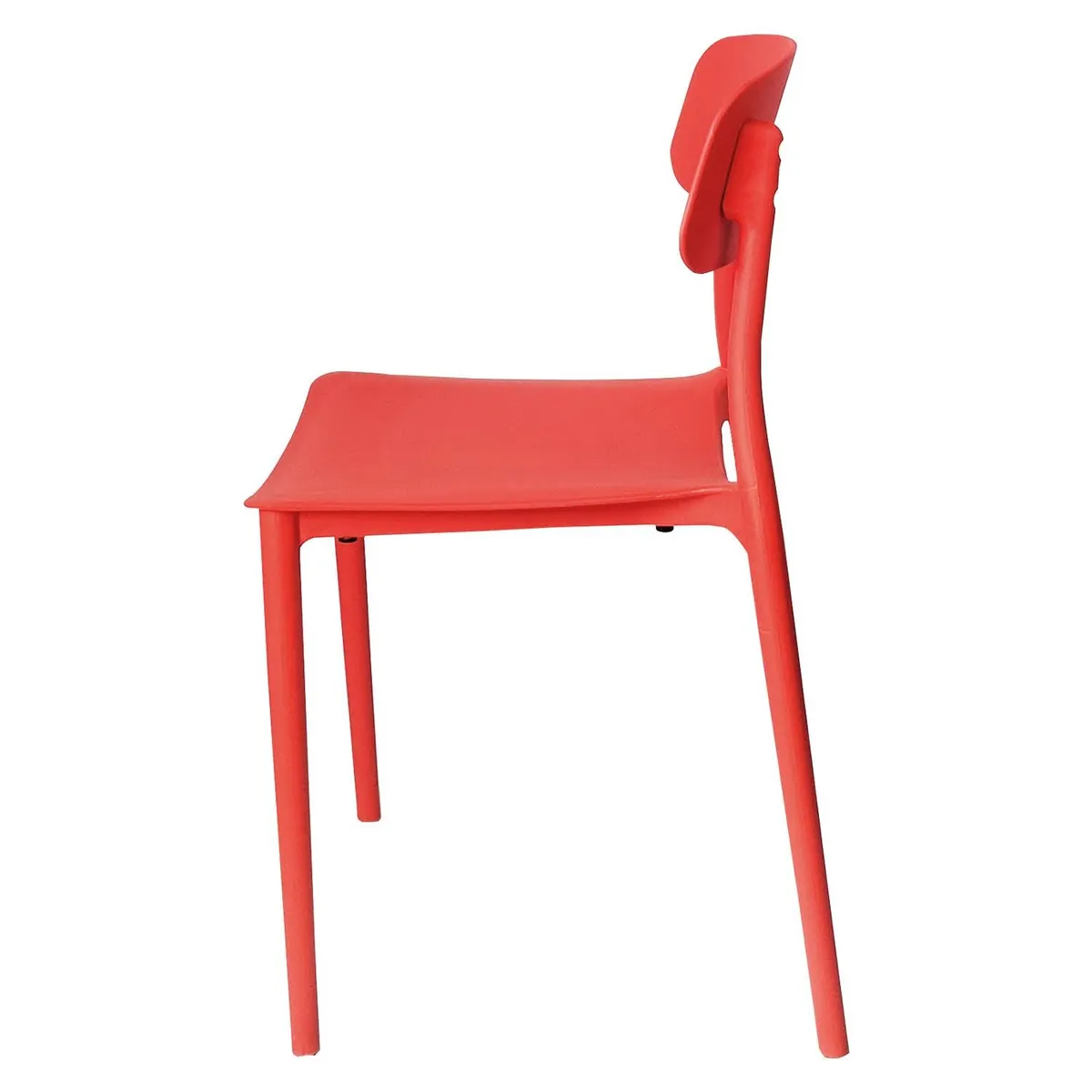 ARKIMUEBLES - Silla de polipropileno modelo Alisson rojo