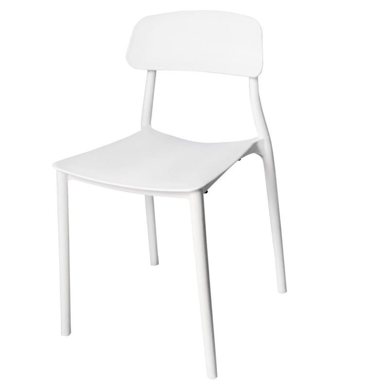 ARKIMUEBLES - Silla de polipropileno modelo Alisson blanco