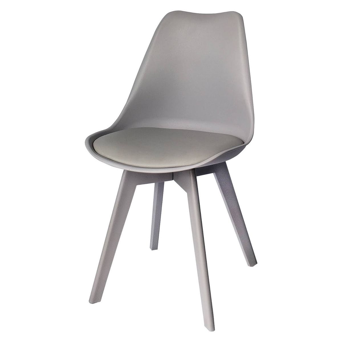 ARKIMUEBLES - Silla de polipropileno modelo Alexa gris