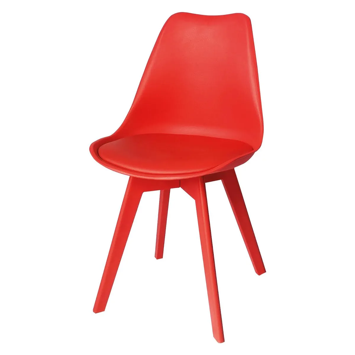 ARKIMUEBLES - Silla de polipropileno modelo Alexa rojo
