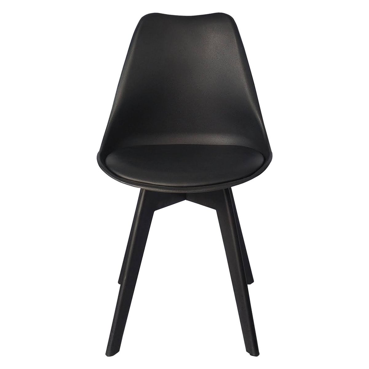 ARKIMUEBLES - Silla de polipropileno modelo Alexa negro