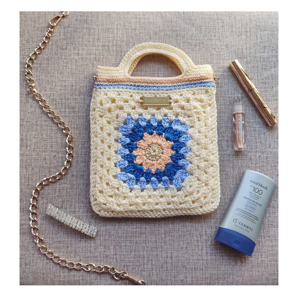 GENERICO - Bolso de Mano Tejido a Mano - Diseño Único