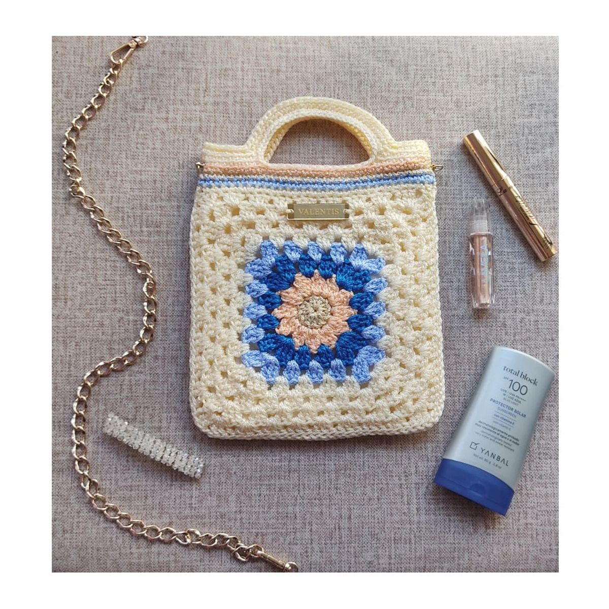 GENERICO - Bolso de Mano Tejido a Mano - Diseño Único