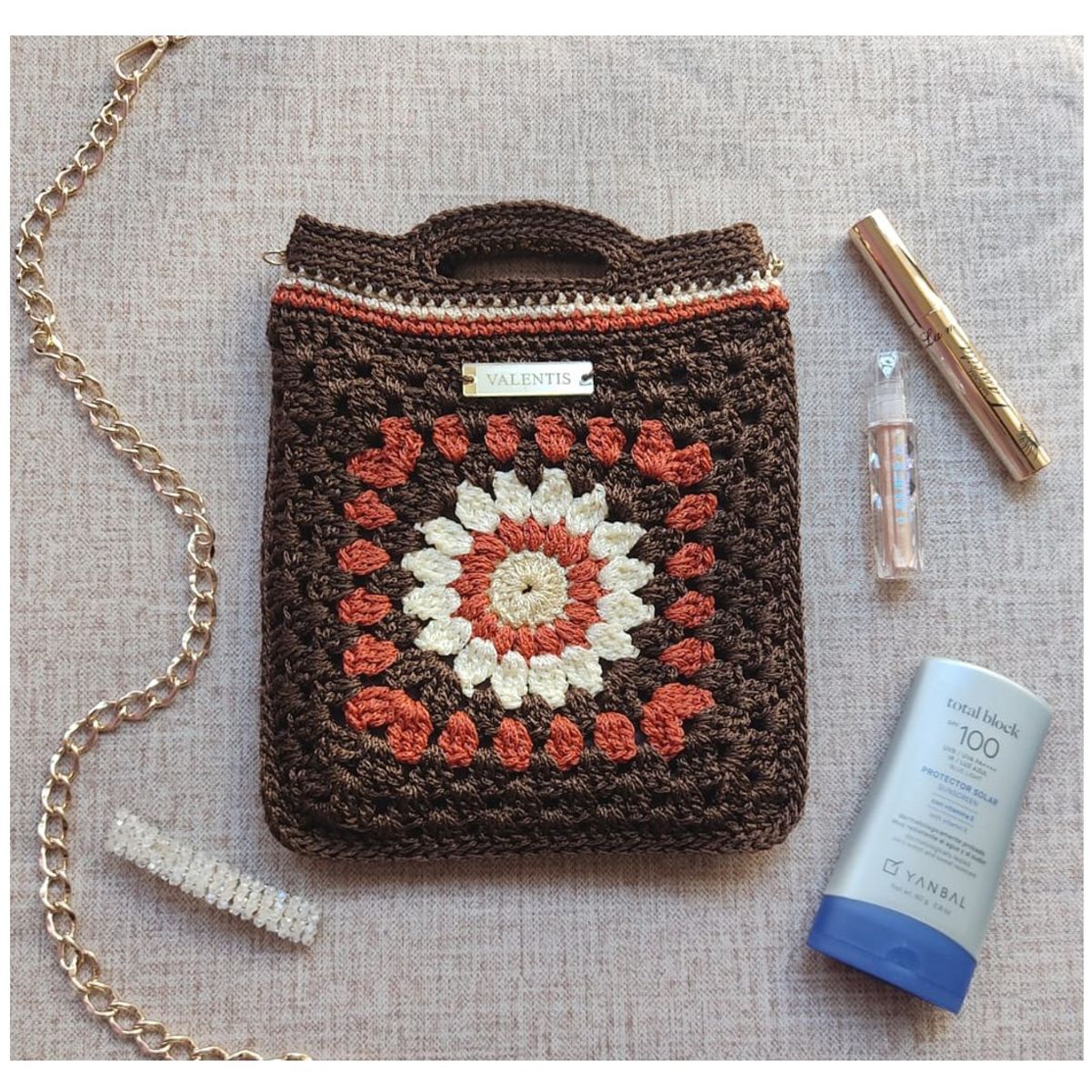 GENERICO - Bolso de Mano Tejido a Mano - Diseño Único