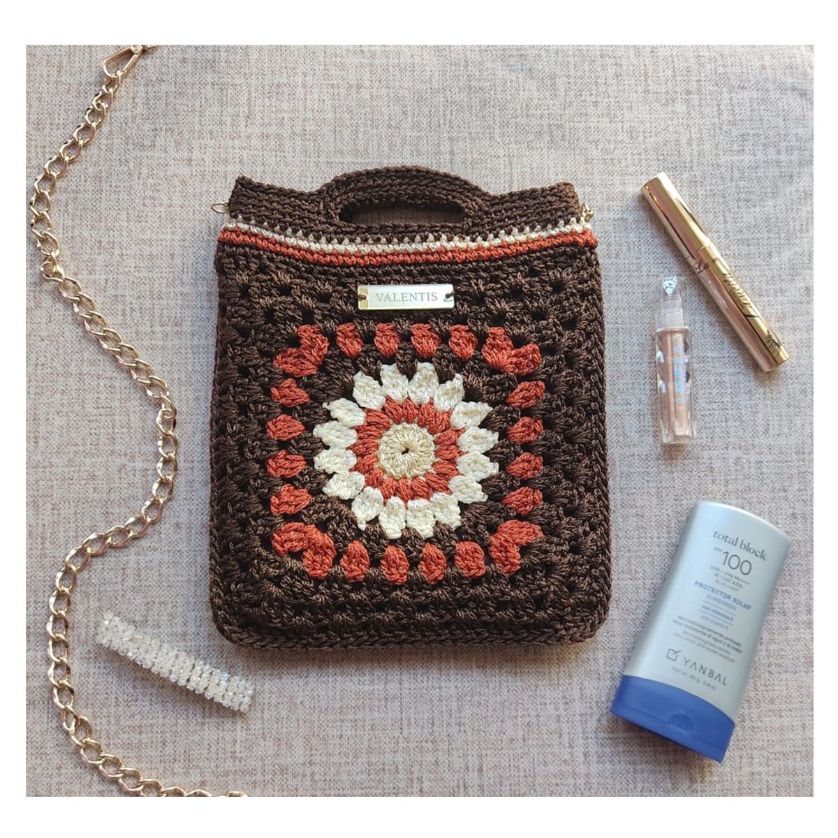 GENERICO - Bolso de Mano Tejido a Mano - Diseño Único