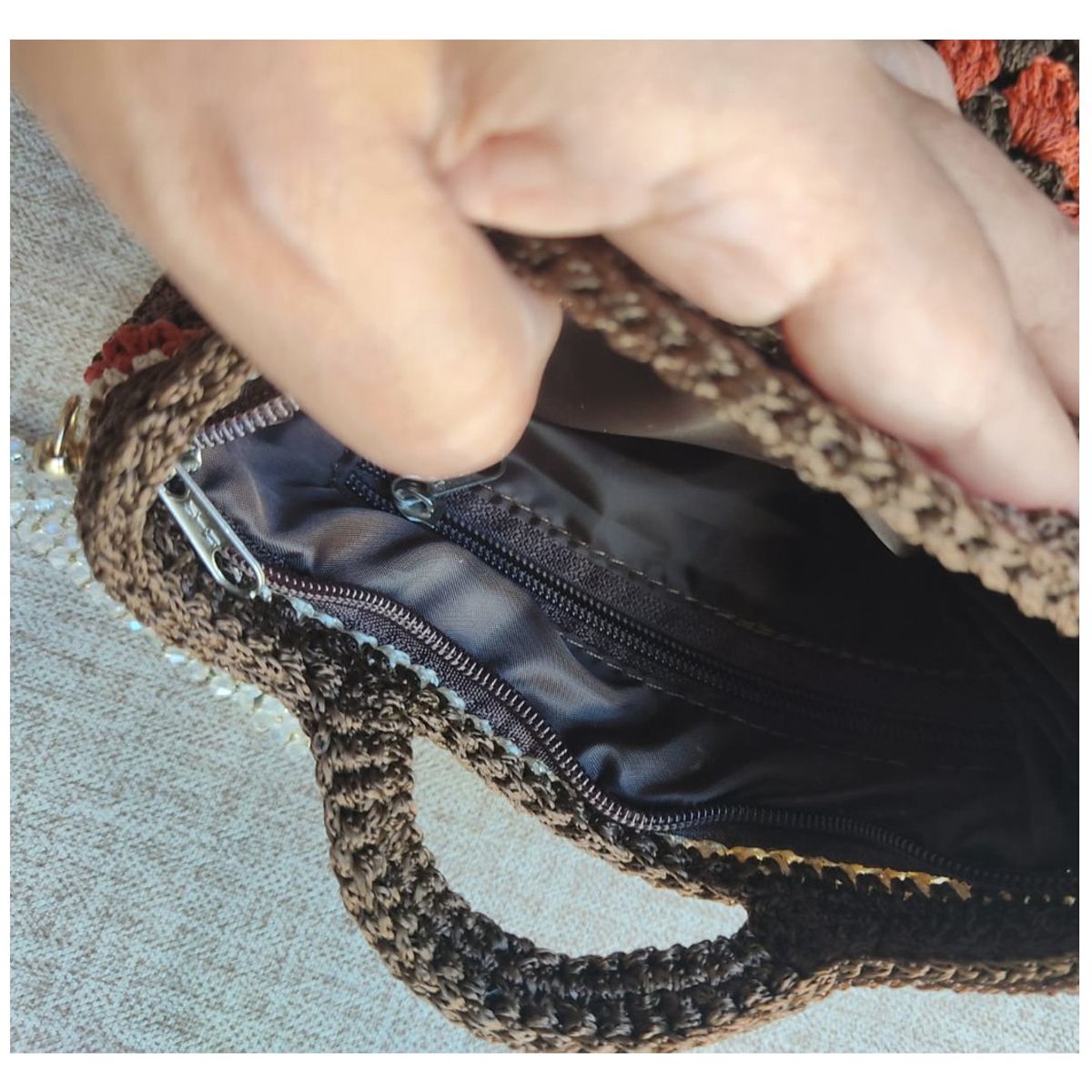 GENERICO - Bolso de Mano Tejido a Mano - Diseño Único