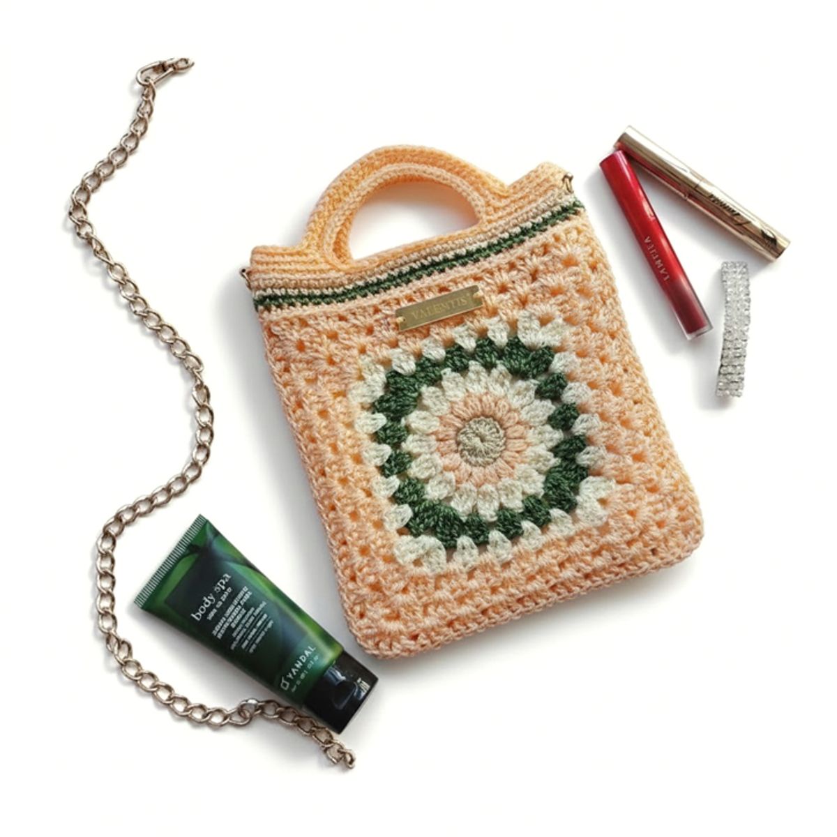 GENERICO - Bolso de Mano Tejido a Mano  Diseño Único