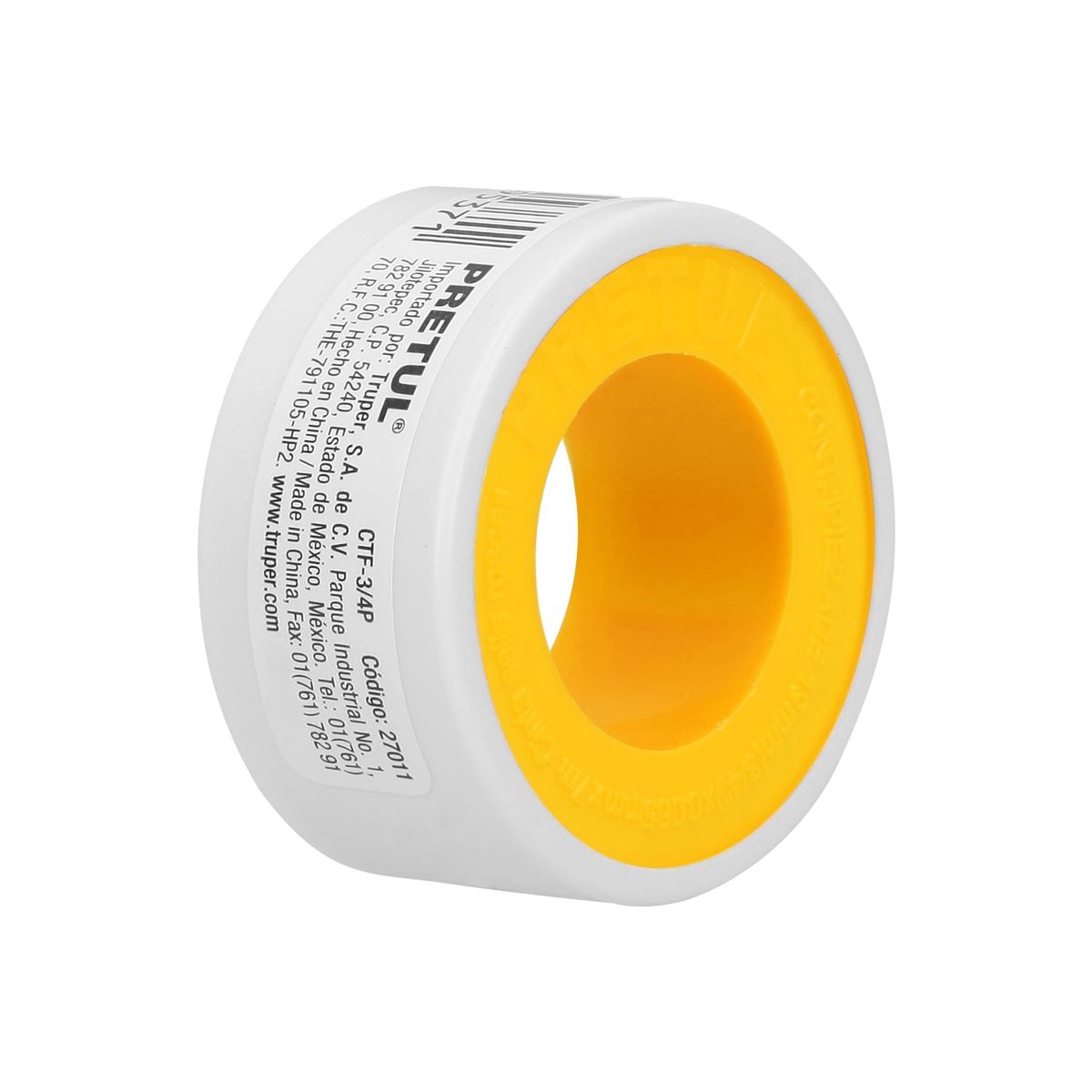 PRETUL - Cinta Teflón 3/4" x 7m 27011 Pretul