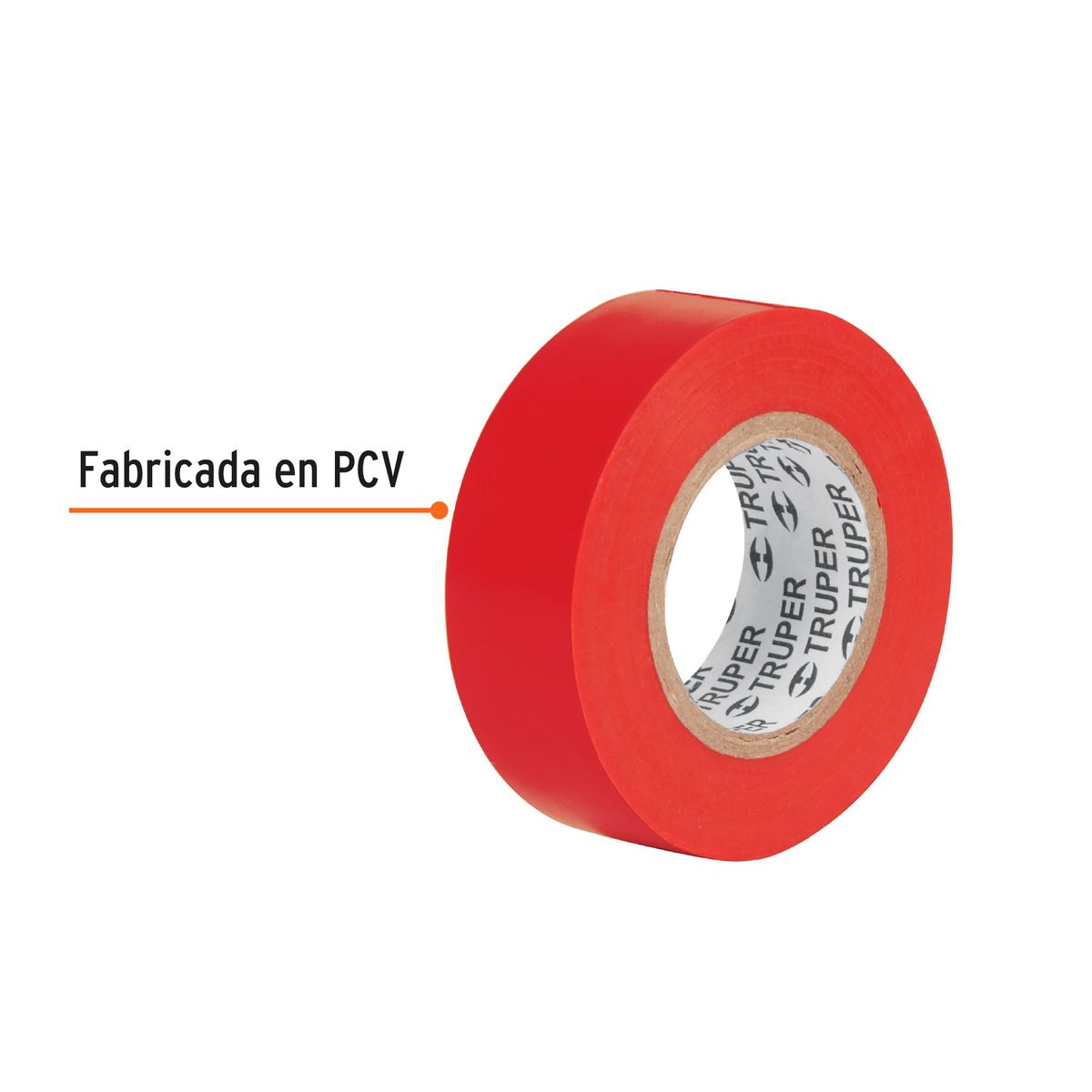 TRUPER - Cinta Aislante 19mm x 9m Rojo 13513 Truper