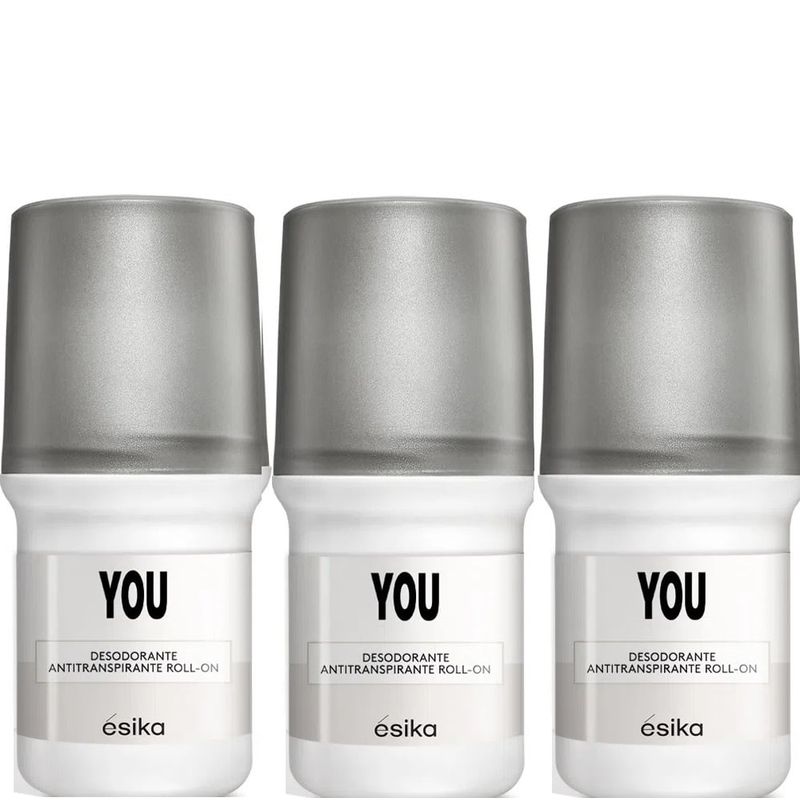 ESIKA - Pack x3 YOU desodorante roll on de Esika unisex 50ml