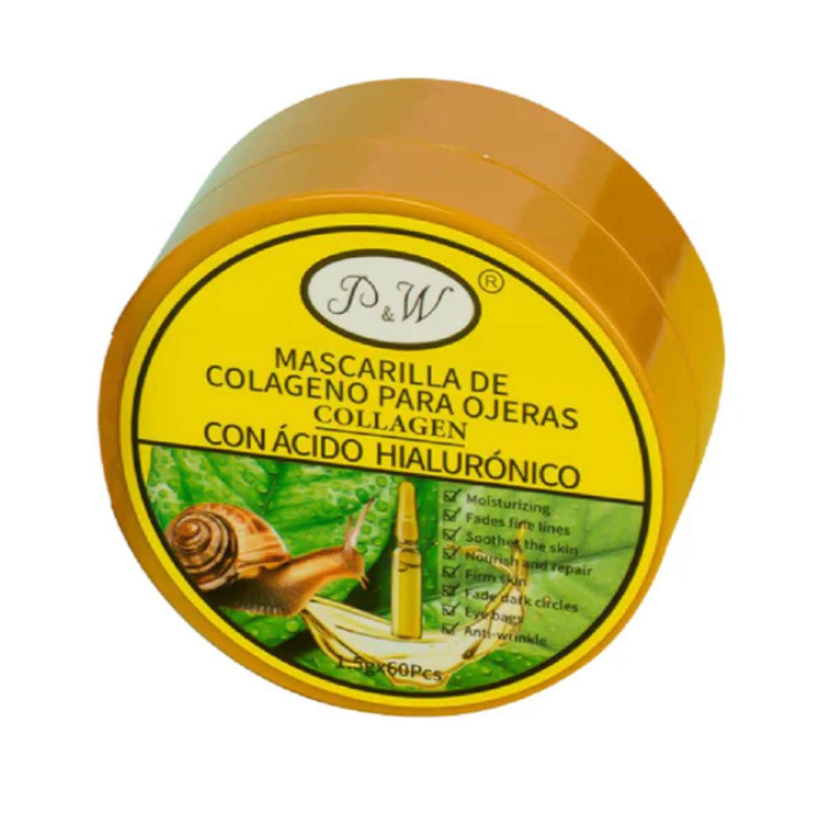 GENERICO - Mascarilla de Colágeno ácido Hialuronico Para Ojeras Baba De Caracol en pote