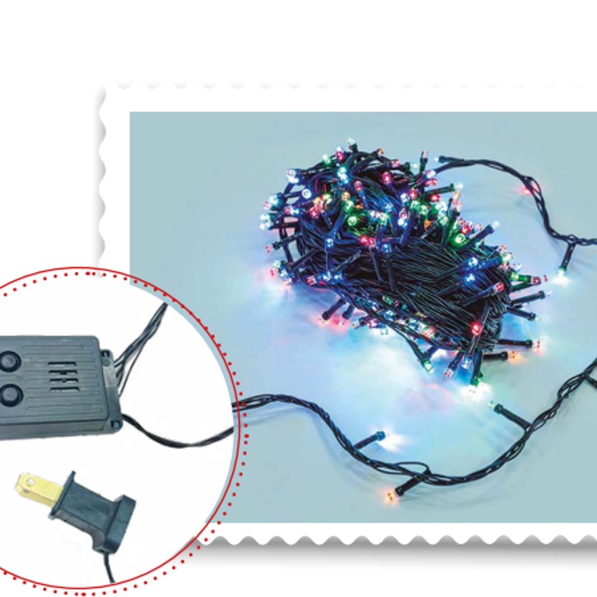 GENERICO - Luces para Árbol 400 Led Multicolor  musical