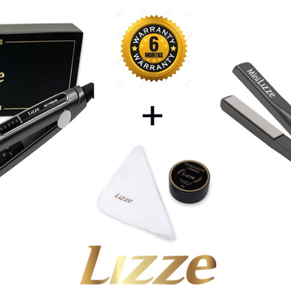 LIZZE - LIZZE PACK EXTREME PLANCHA 480° + MINIPLANCHA 392° + KIT PULI TITANIUM