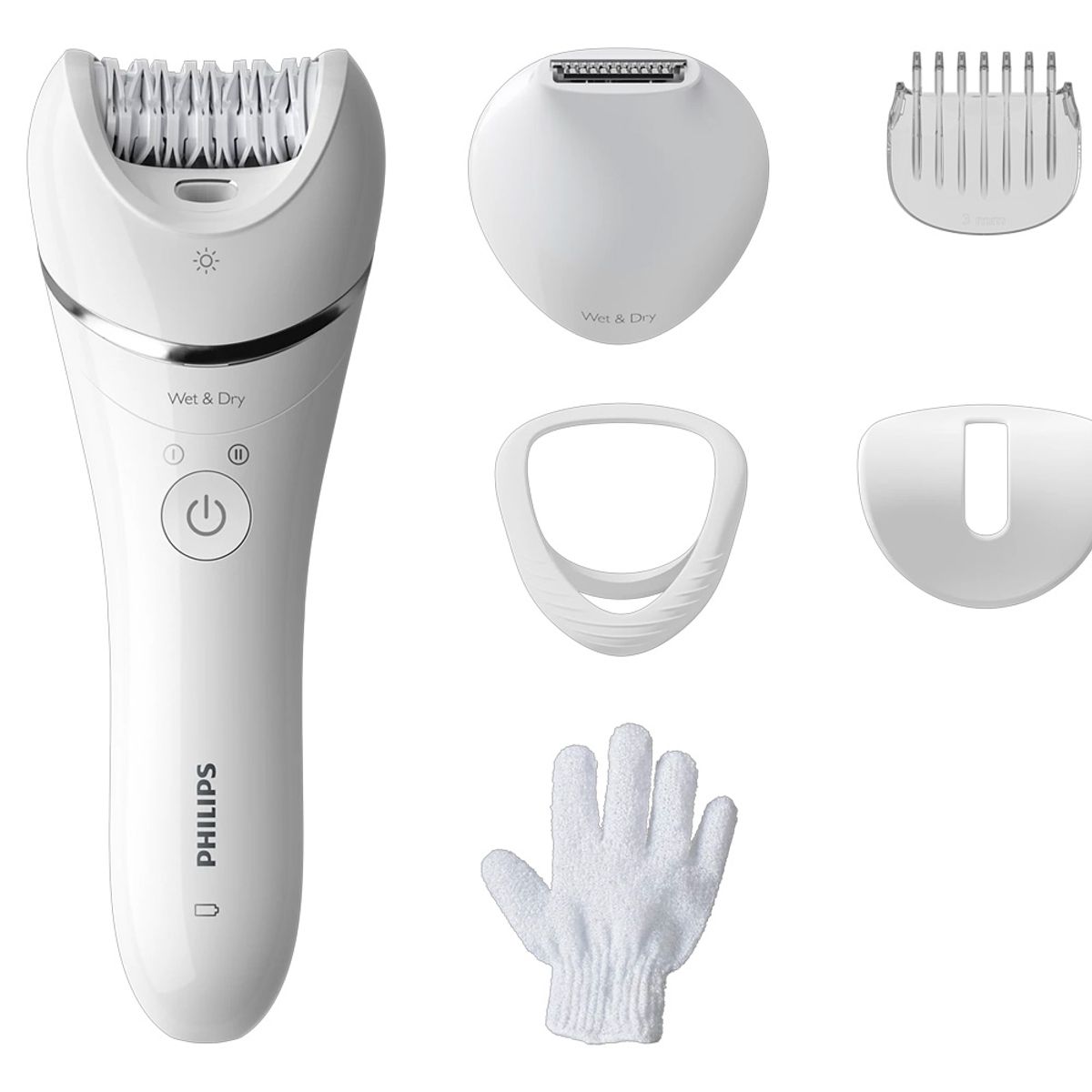 PHILIPS - Depiladora Inalambrica Philips BRE715 en Seco Y Húmedo