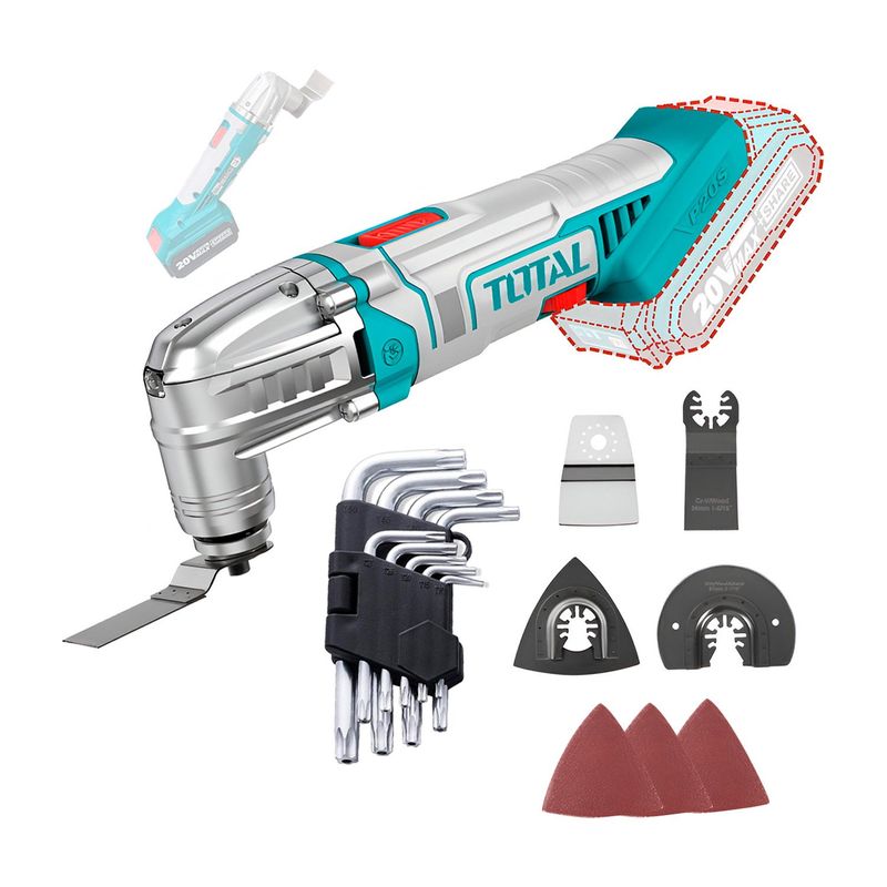 TOTAL TOOLS - HERRAMIENTA MULTIFUNCIÓN RENOVATOR 20V + LLAVE ALLEN TIPO L