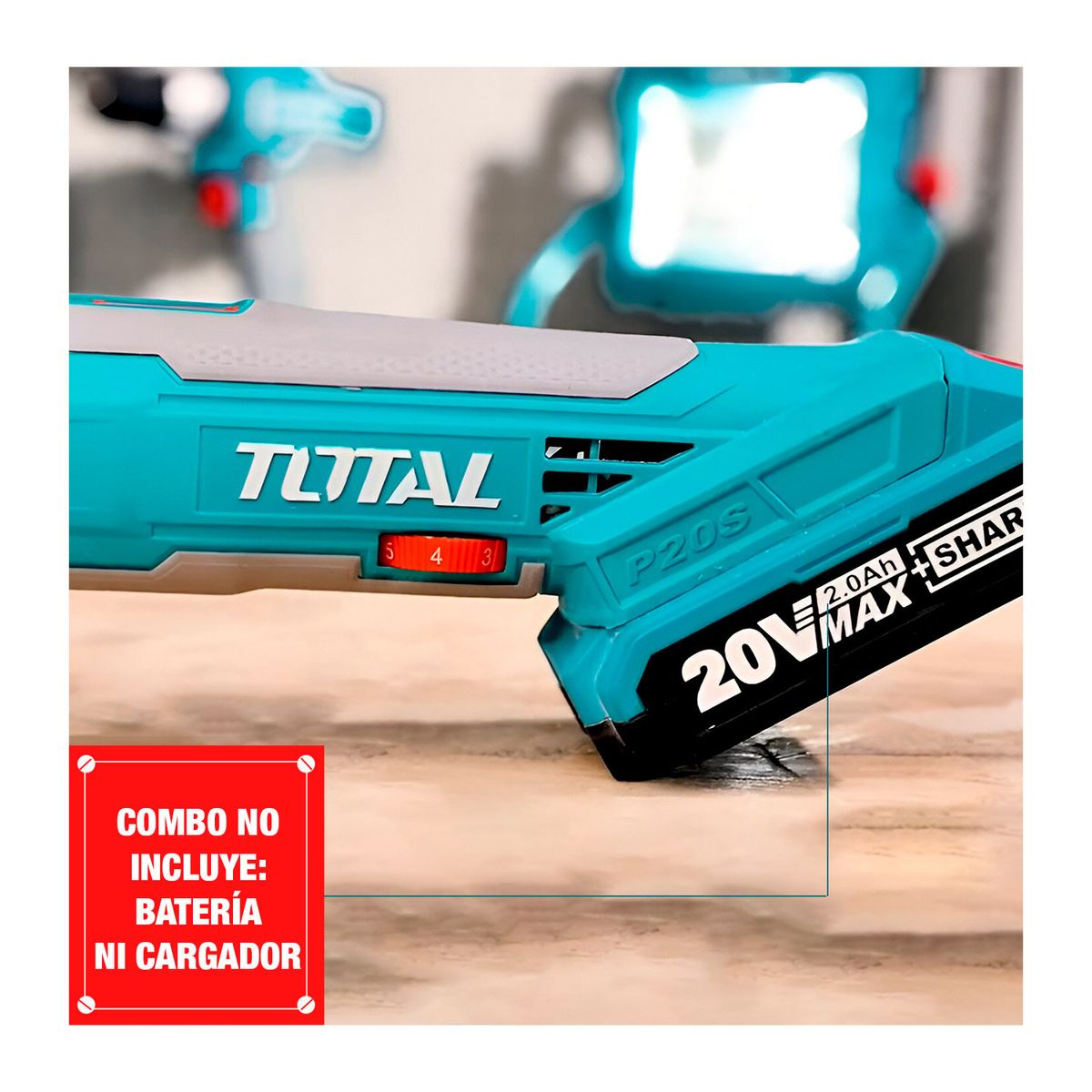 Total Tools - HERRAMIENTA MULTIFUNCIÓN RENOVATOR 20V + LLAVE ALLEN TIPO L