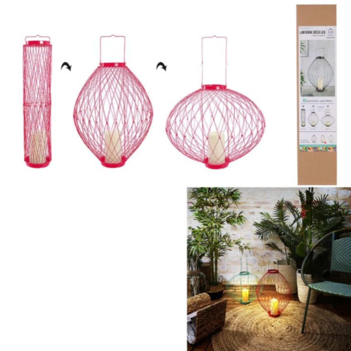 ORANGE - Farol Led Elegant Home Con Retractil