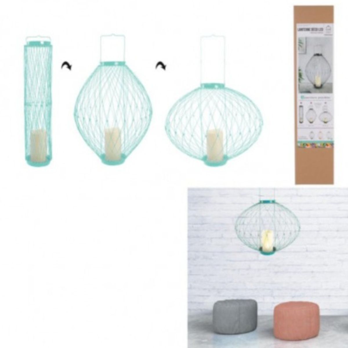 ORANGE - Farol Led Elegant Home Con Retractil