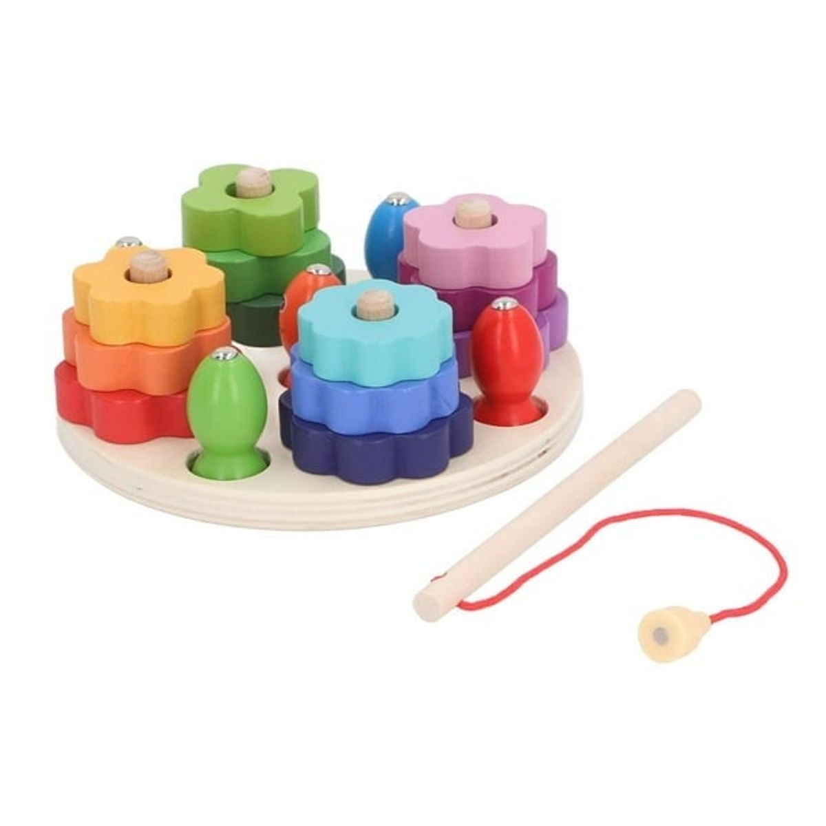 GENERICO - Didáctico 4 Torres de Apilamiento y Caña de Pesca