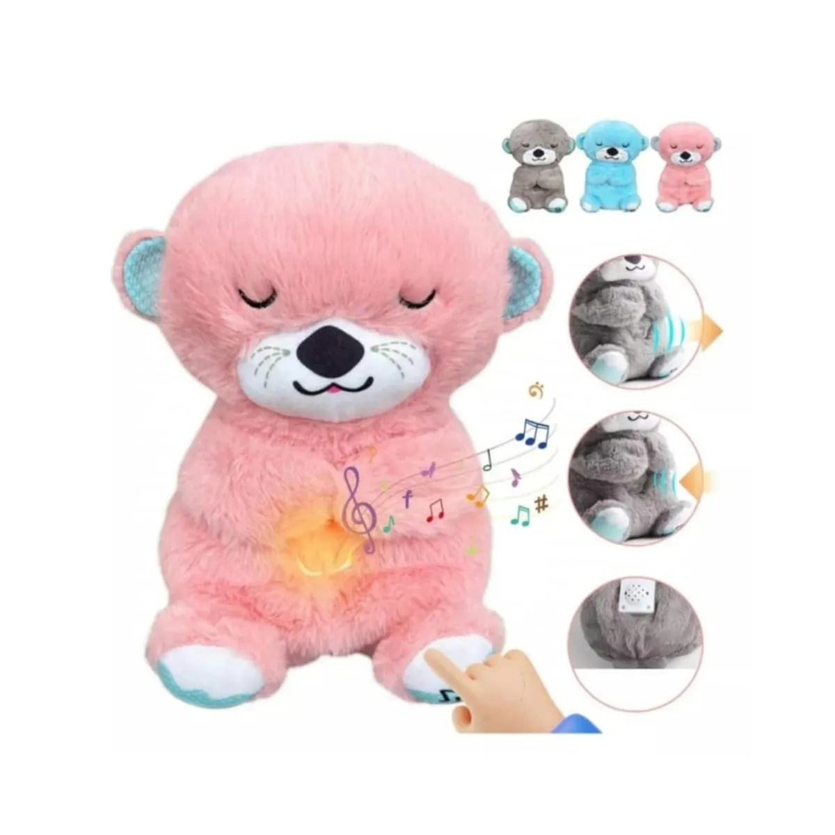 OEM - NUTRIA SENSORIAL MUSICAL CON LUZ QUE RESPIRA PARA NIÑA