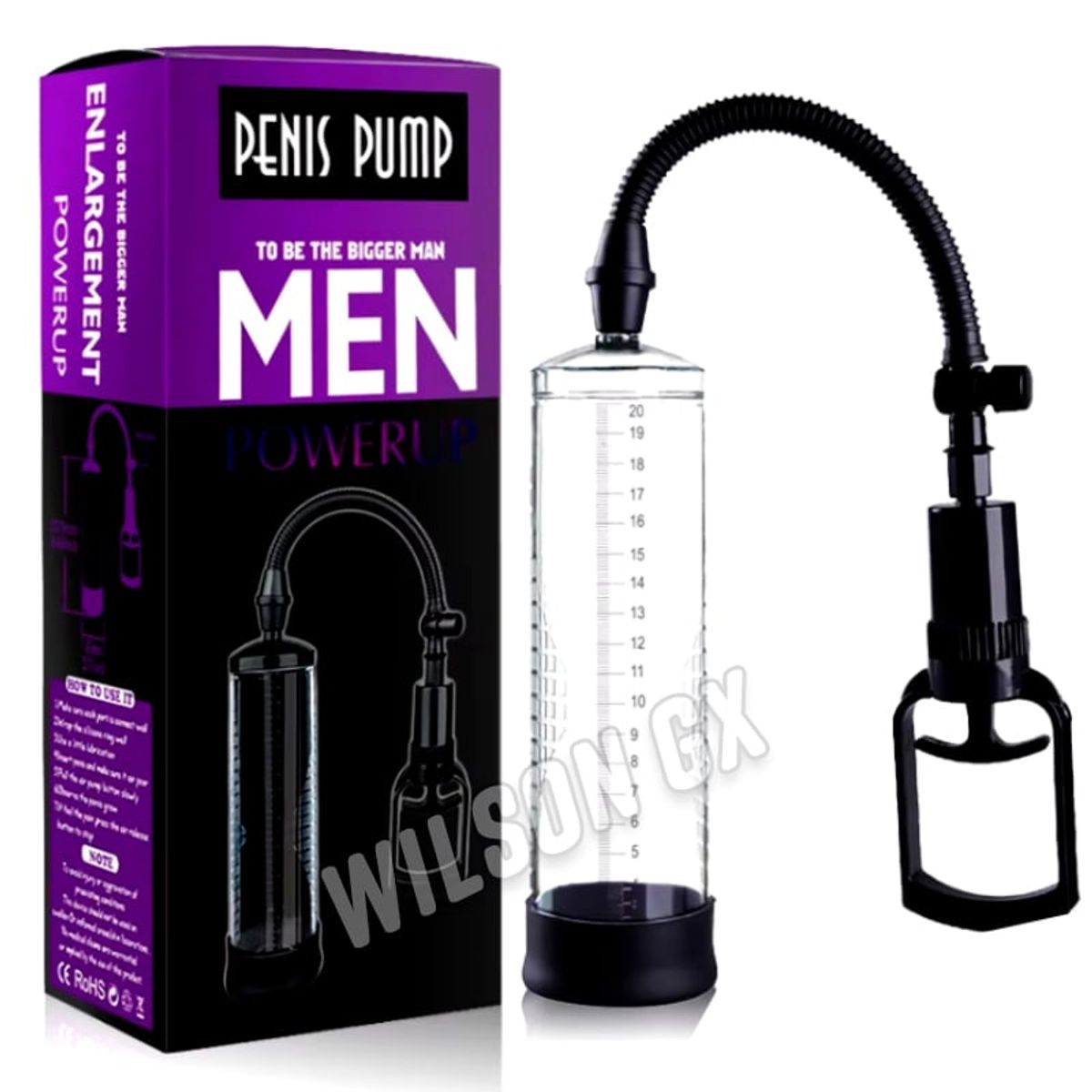 GENERICO - Bomba al Vacío Alargador para Extensión de Pene Agrandador Progresivo