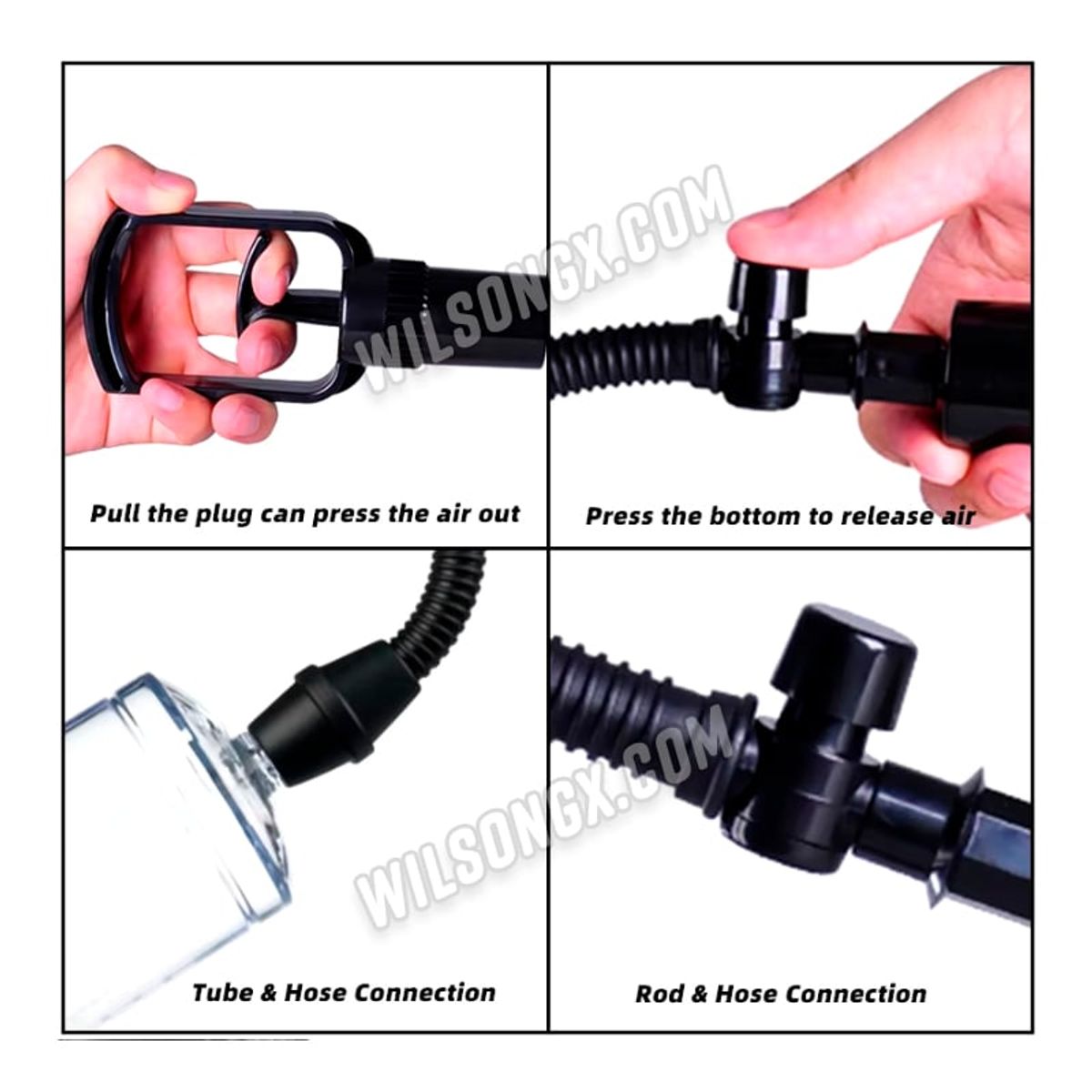 GENERICO - Bomba al Vacío Alargador para Extensión de Pene Agrandador Progresivo