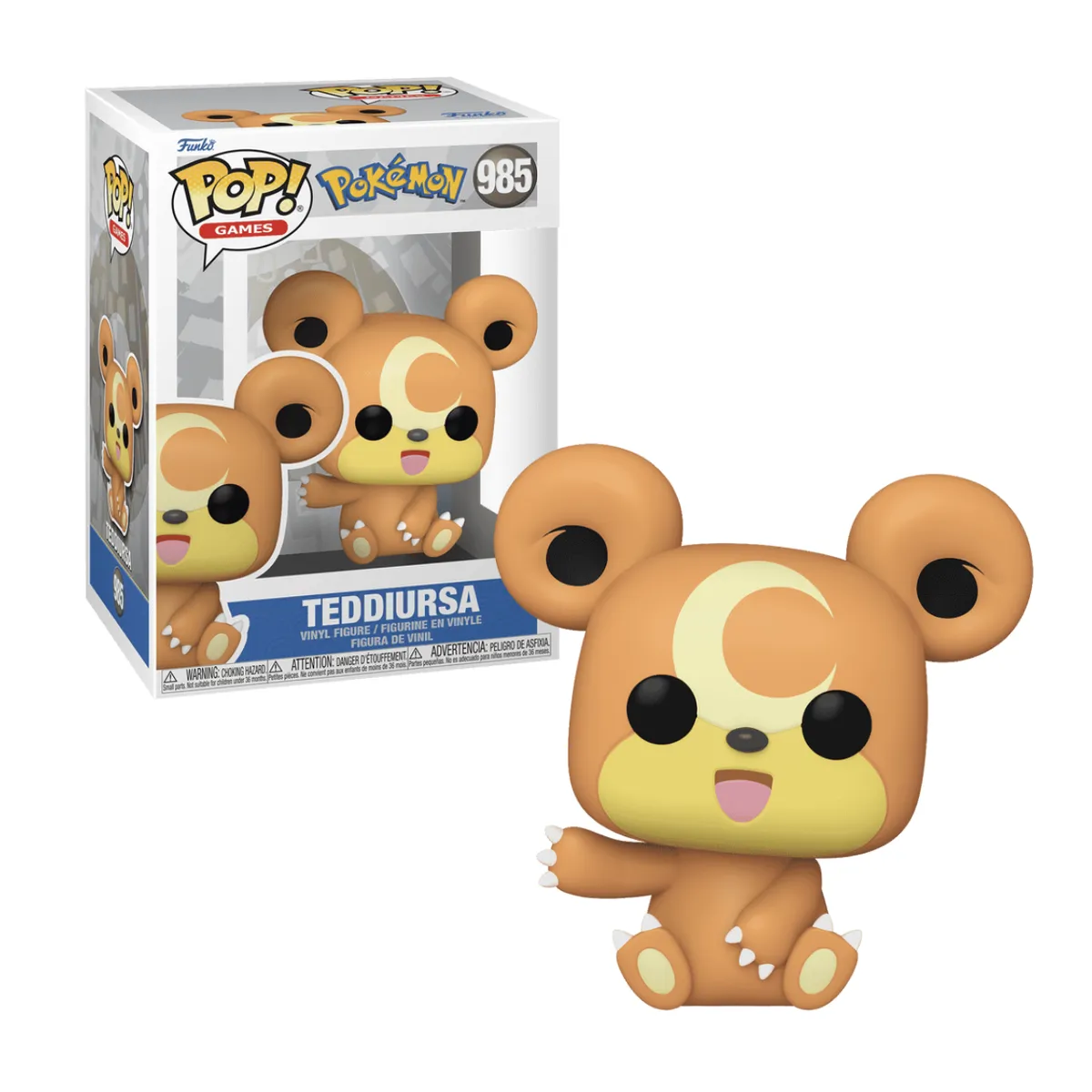 FUNKO - Teddiursa Funko Pop 985 Pokemon Original