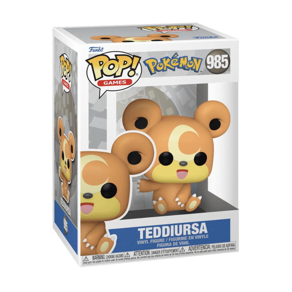 FUNKO - Teddiursa Funko Pop 985 Pokemon Original