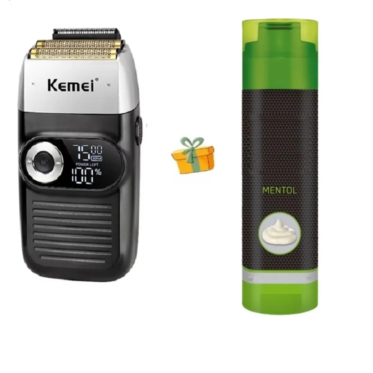 KEMEI - Afeitadora Shaver Recortadora Barba 2 en 1 Kemei 2026