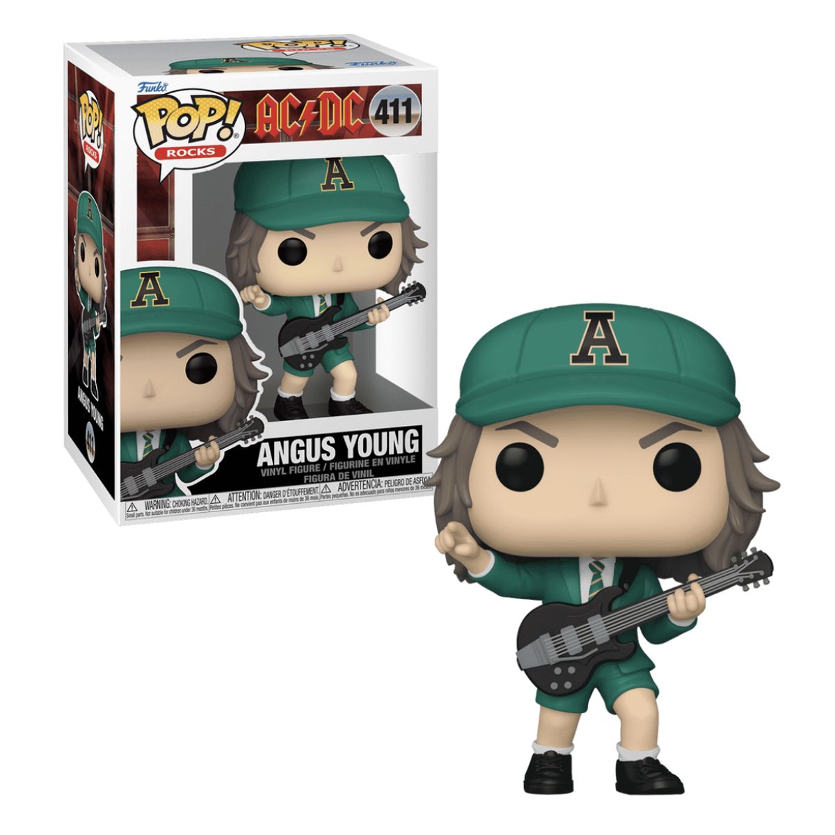 FUNKO - Angus Young Funko Pop 411 AC DC Traje Verde Original