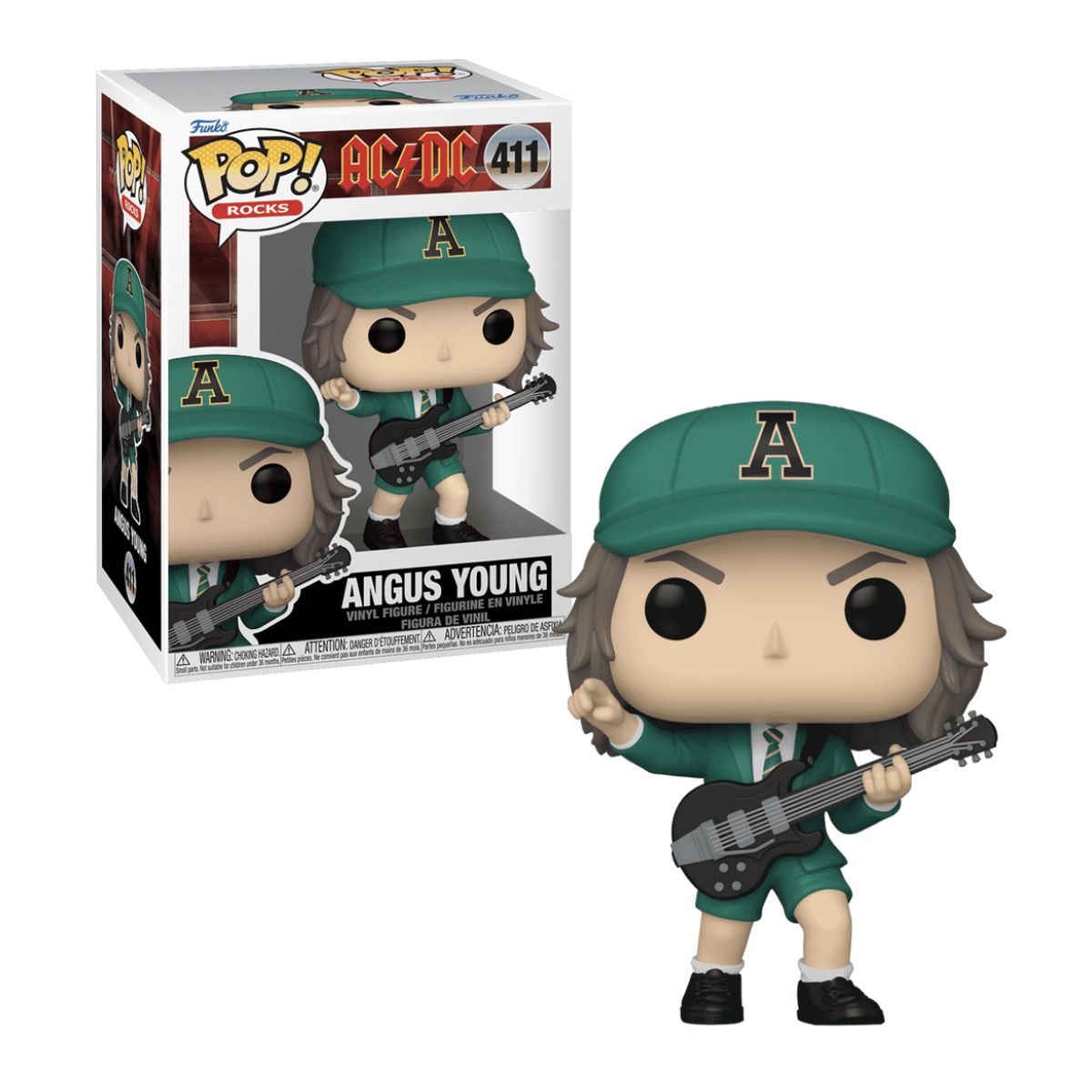 FUNKO - Angus Young Funko Pop 411 AC DC Traje Verde Original