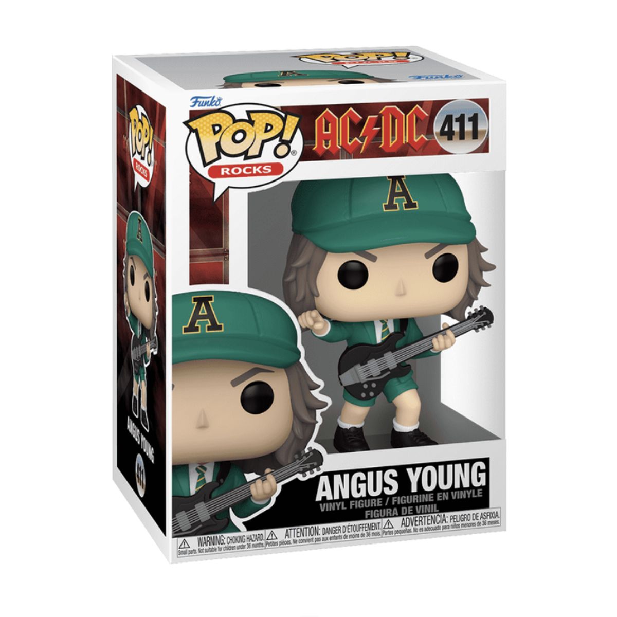 FUNKO - Angus Young Funko Pop 411 AC DC Traje Verde Original