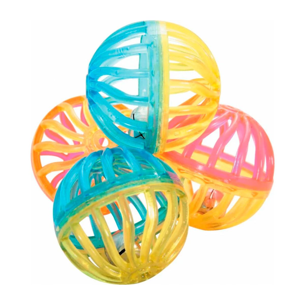 MARCA - Juguete de Pelota Transparente para Gato 2 Unidades  3.5cm