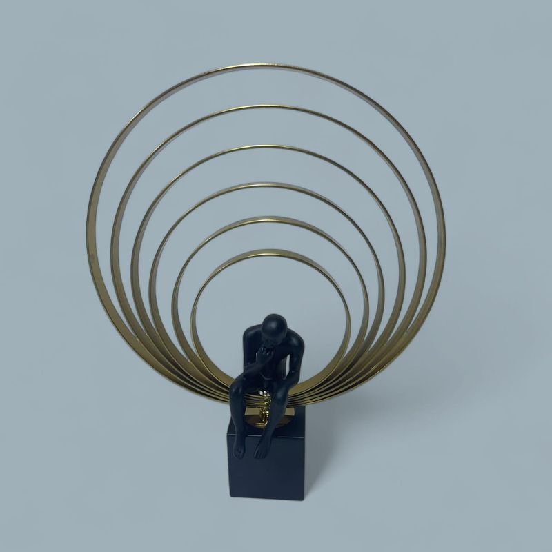 GENERICO - Adorno Pensador Espiral 37x29 cm