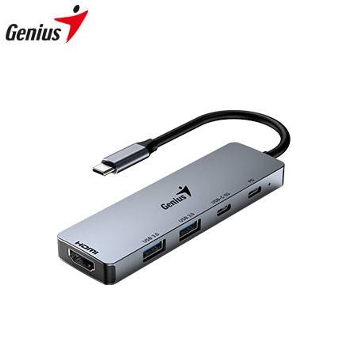 GENIUS - HUB USB-C GENIUS UH-500 2 USB-A 3.0 / 1 USB-C / 1 HDMI 4K POWER 100W