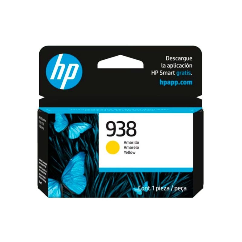 HP - TINTA HP 938 AMARILLO 800 PAG OFFICEJET PRO 9110 9120 PN 4S6X7PL