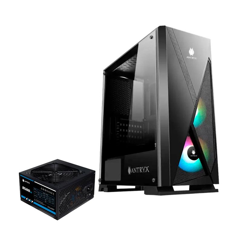 ANTRYX - CASE CON FUENTE B500W ANTRYX XTREME NEO ARGB PN AC-XN02KW1-500CPR1