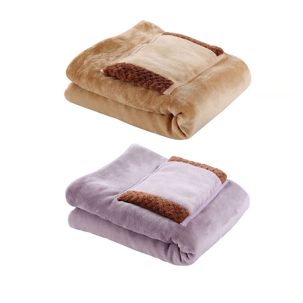 GENERICO - Manta eléctrica con calefacción por USB Color Lila