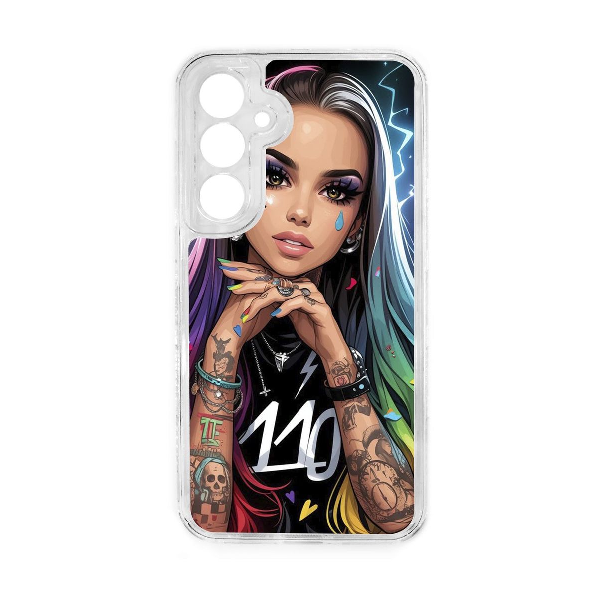 GENERICO - Funda Protector Case 360 Para SAMSUNG A55 - Transparente