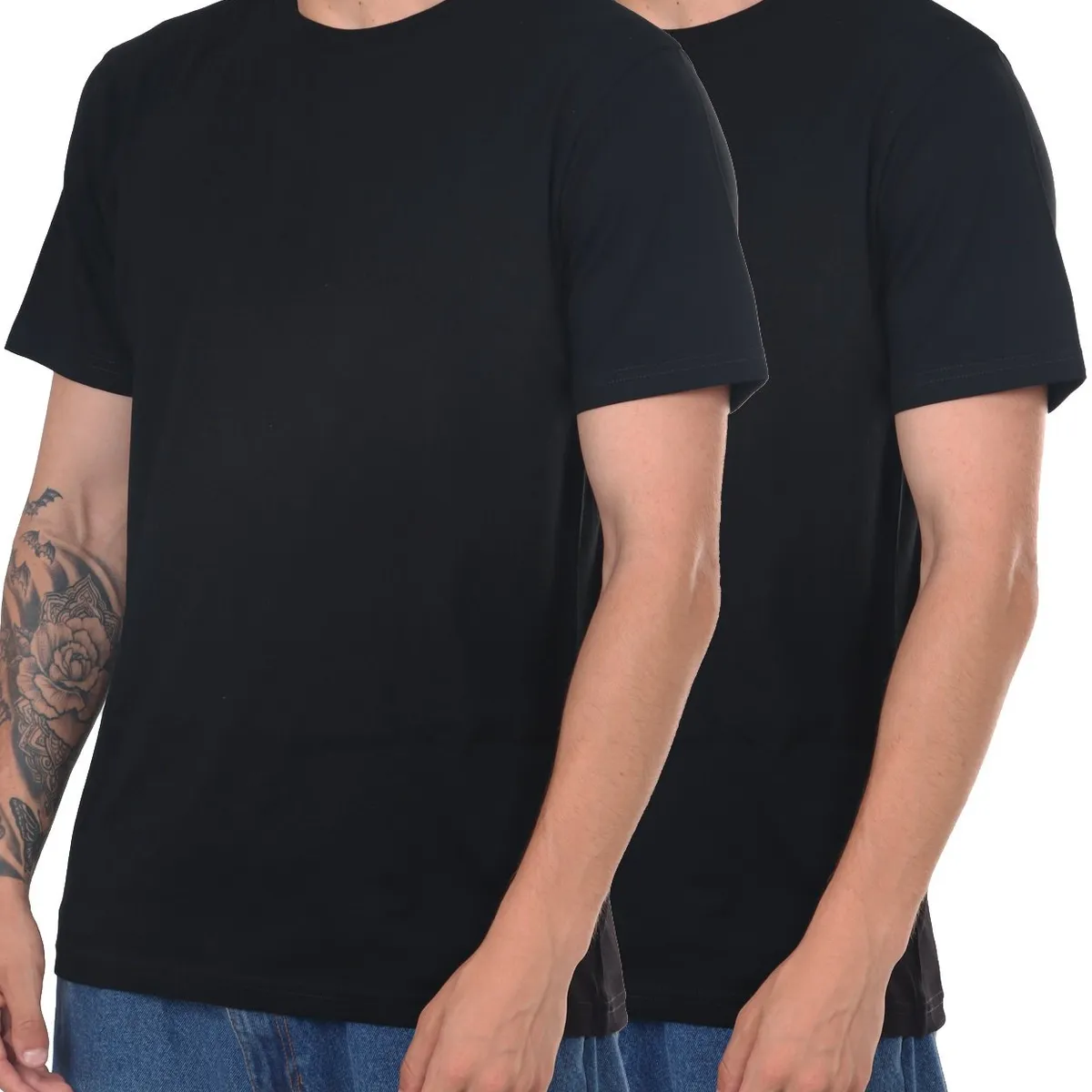 NEW YORK STARS - Pack Duo Negro Basico - Polo Negro manga corta