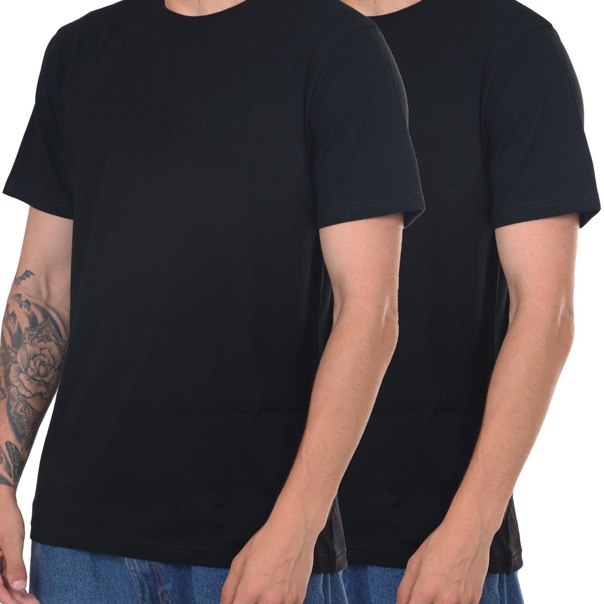 NEW YORK STARS - Pack Duo Negro Basico - Polo Negro manga corta