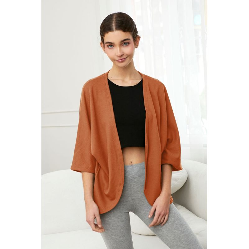 KONING - Capa Kimono Waffer Mujer