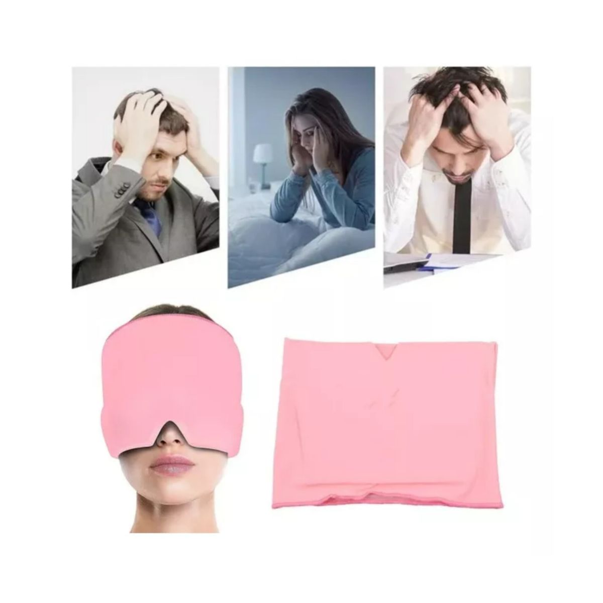 GENERICO - Gorro Gel Frío/caliente Dolor De Cabezas, estrés Etc x  2 Unidades