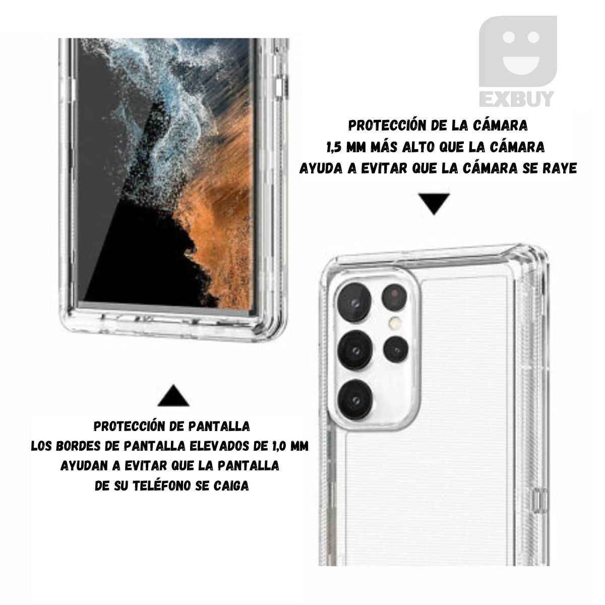 CASE - Case 360 Son 3 en 1 Transparente para Samsung Galaxy A24