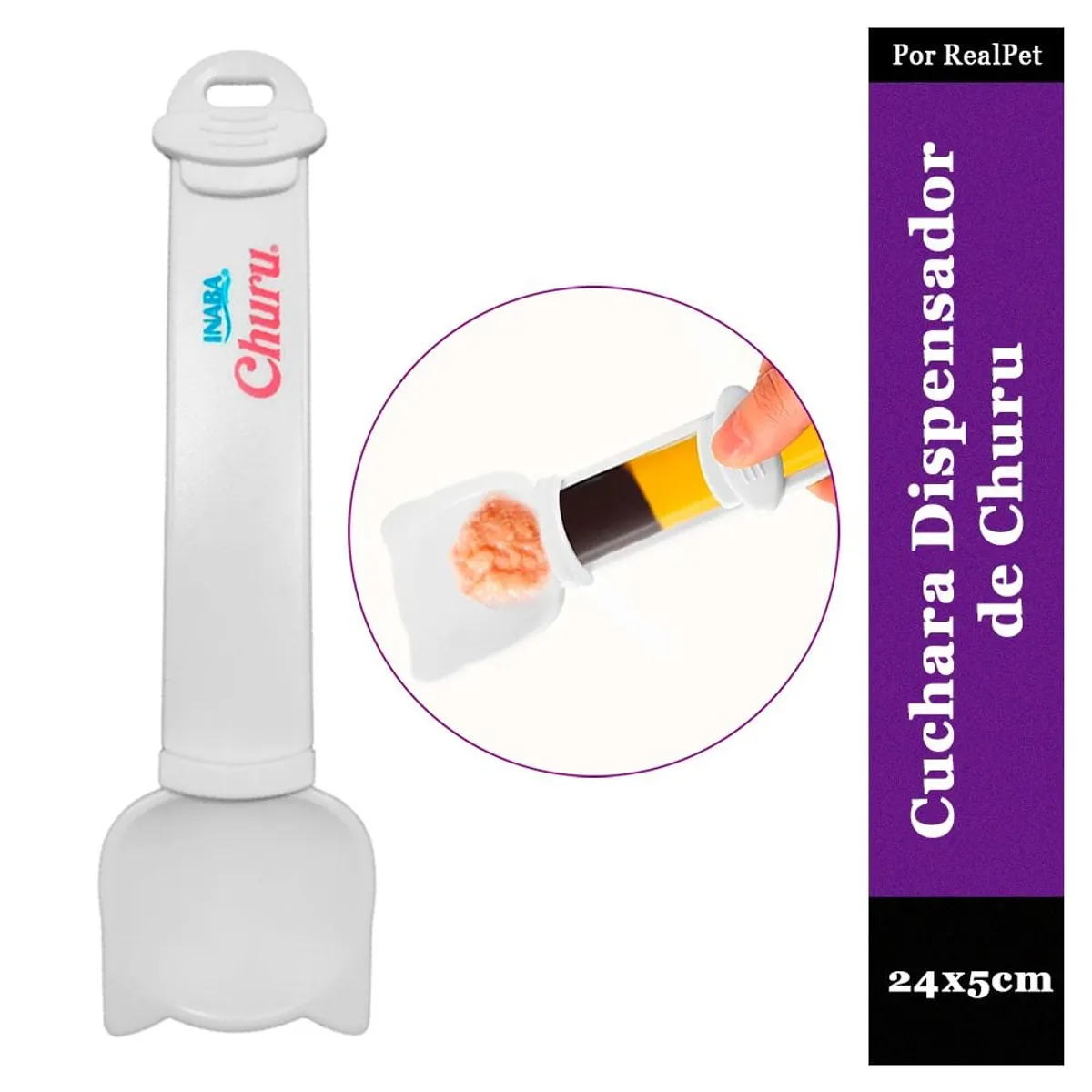 MARCA - Cuchara Plato Dispensador de Churu a Presión Original