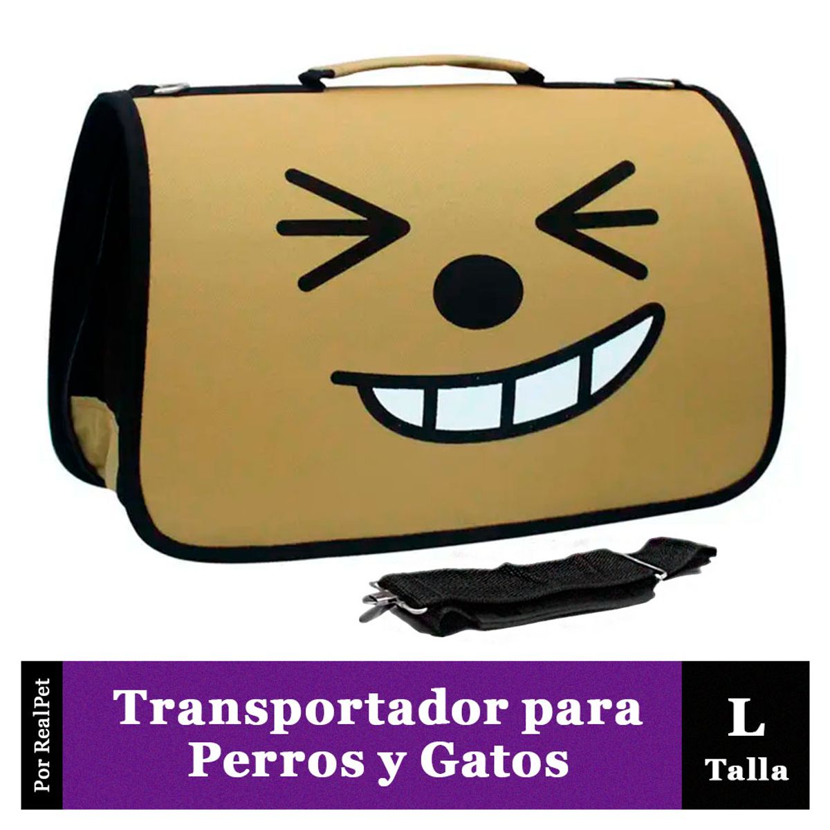 MARCA - Transportador Grande para Gato o Perro Pequeño Marrón