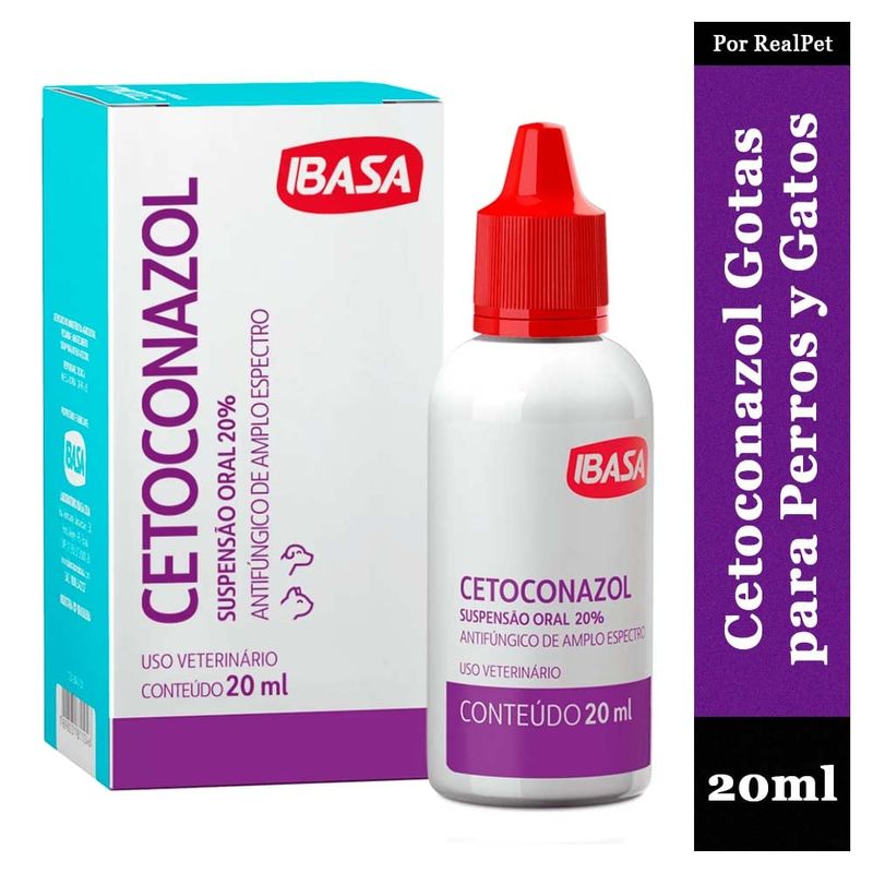 MARCA - Cetoconazol Gota Suspensión Oral 20% Ibasa Gato y Perro 20ml