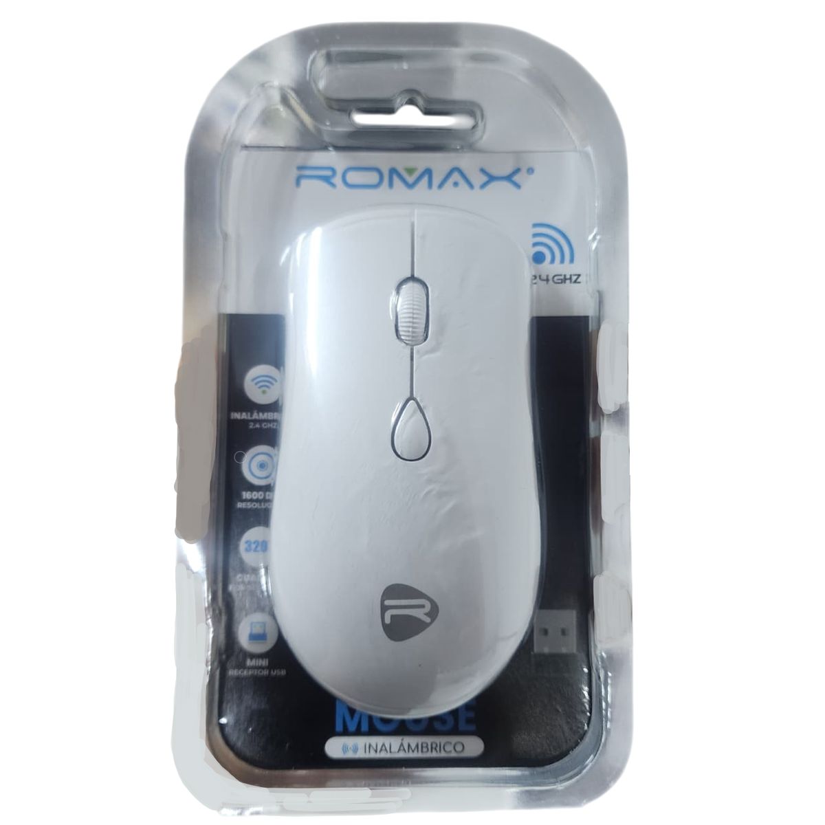 ROMAX - Mouse Inalámbrico ROMAX Blanco