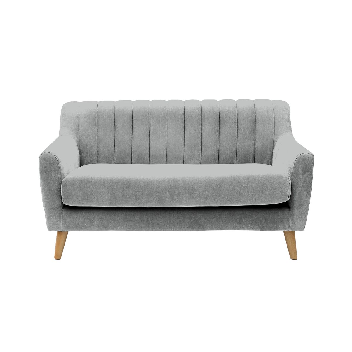 BARAKA HOME - Sofá Vintage Louth Cong 3 Cuerpos - Gris Claro